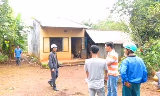 Ngôi nhà nơi xảy ra vụ việc đau lòng.