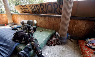 Binh sĩ Philippines tại cuộc chiến ở Marawi. Ảnh: Reuters