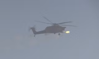 Trực thăng tấn công của Không quân Iraq.