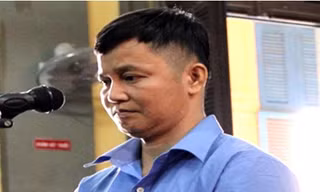 Trần Dũng Tiến tại phiên tòa phúc thẩm ngày 20/2.