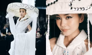 Siêu mẫu Thanh Hằng trở lại sàn runway sau đám cưới, thần thái "cô dâu mới" có gì khác biệt?