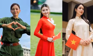 Dàn Hoa - Á hậu Việt mừng Đại lễ: Tiểu Vy mặc trang phục bộ đội, chụp ảnh cùng Quốc Anh