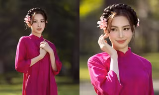 Gợi ý từ Hoa hậu Tiểu Vy để có bộ ảnh áo dài đẹp xuất sắc ngày đầu Xuân