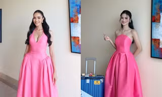 Hoa hậu Thái Lan và Ý Nhi tình cờ mặc trang phục gần như “chị em sinh đôi”