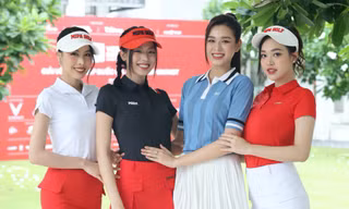 Hoa hậu Đỗ Thị Hà và Top 3 Hoa hậu Việt Nam 2022 khoe dáng tại Giải Vô địch Golf Quốc gia 2023