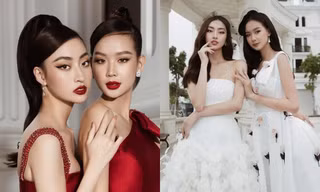Hoa hậu Lương Thùy Linh bỗng "trở nên nhỏ bé" bên thí sinh cao nhất Miss World Vietnam 2022
