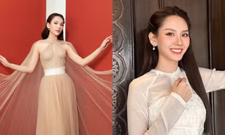 Hoa hậu Mai Phương diện trang phục lấy cảm hứng từ áo bà ba tại Miss World