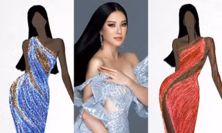Á hậu Kim Duyên khoe loạt bản vẽ váy dạ hội fan gửi tặng, bộ nào cũng lấp lánh bắt mắt