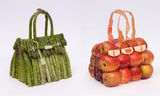 "Ngỡ ngàng bật ngửa" với bộ sưu tập túi xách Hermès làm từ rau xanh, hoa quả