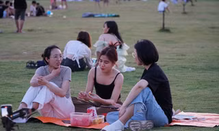 Hàng nghìn người đổ về cánh đồng diều 'xin một vé về tuổi thơ' dịp nghỉ lễ