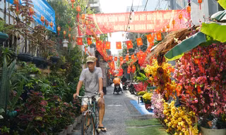 Nhiều hẻm ở TPHCM đồng loạt 'khoác áo' mới rực rỡ đón Tết