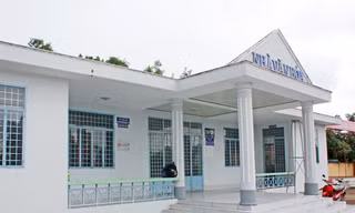 Nhà văn hóa xã Tân Tiến thường đóng cửa. Ảnh: Thanh Chương