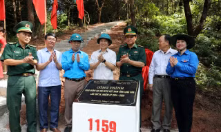 Khánh thành đường kiểm tra mốc giới Lạng Sơn. Ảnh: Duy Chiến 