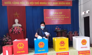 Bầu cử HĐND tỉnh Cao Bằng nhiệm kỳ 2021-2026 đã thành công tốt đẹp .Ảnh: CB