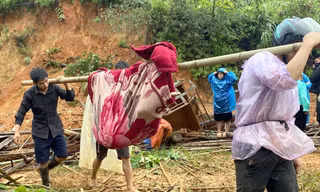 Số người chết do sạt lở đất ở Cao Bằng tiếp tục tăng cao. 