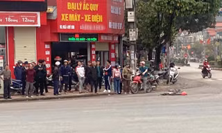 Hiện trường vụ tai nạn ở quốc lộ 1A.
