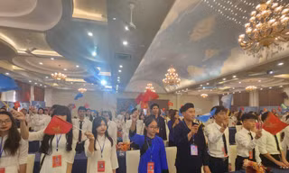 Đại hội Sinh viên tỉnh Lạng Sơn quyết tâm mới. Ảnh: Duy Chiến 