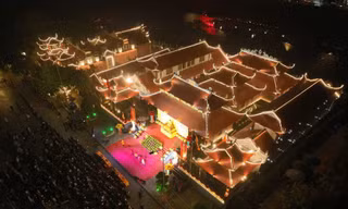 Hội hoa đăng ở Chùa Thành- Lạng Sơn. 