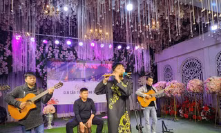 Giao lưu CLB sáo trúc Lạng Sơn. Ảnh: Duy Chiến 