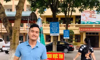 Kết thúc môn thi, gặp lại thí sinh 'đặc biệt' ở xứ Lạng