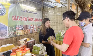 Trà thảo dược của HTX Vy Lụa (huyện Chi Lăng, lạng Sơn) được người tiêu dùng ưa thích. 