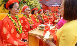 Đại lễ chúc thọ ở Lạng Sơn. Ảnh: Duy Chiến 