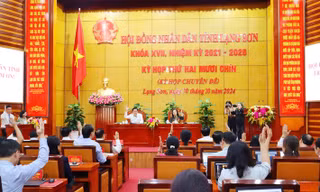 HĐND tỉnh Lạng Sơn biểu quyết thông qua ban hành nghị quyết thực hiện chính sách đất đai trên địa bàn.