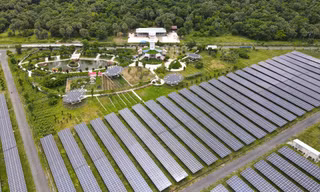 Một dự án điện mặt trời ở tỉnh An Giang. (Ảnh: USAID)