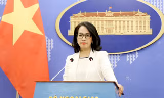 Người phát ngôn Bộ Ngoại giao Phạm Thu Hằng. (Ảnh: Mofa)