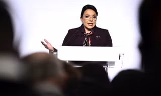 Tổng thống Honduras Xiomara Castro. (Ảnh: AP)