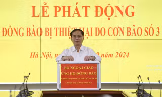 Bộ Ngoại giao phát động ủng hộ đồng bào bị thiệt hại do bão số 3