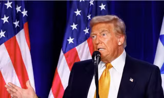 Ông Trump trong sự kiện ngày 19/9. (Ảnh: Reuters)