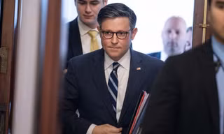 Chủ tịch Hạ viện Mỹ Mike Johnson. (Ảnh: Getty)