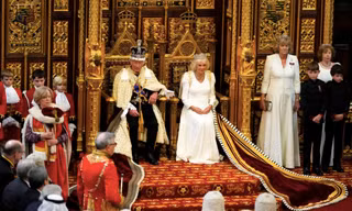 Vua Charles III và Hoàng hậu Camilla tại lễ khai mạc Quốc hội mới của Anh ngày 17/7