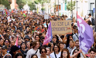 Người Pháp biểu tình ở thành phố Marseille ngày 7/9. (Ảnh: Reuters)