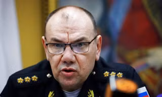 Tướng Alexander Moiseev, Tư lệnh Hải quân Nga. (Ảnh: AP)