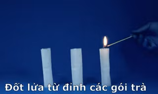 Làm thế nào để 'phóng tên lửa' từ túi trà?