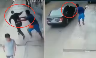 Clip: Cướp giật điện thoại, nhảy lên ô tô tẩu thoát như phim