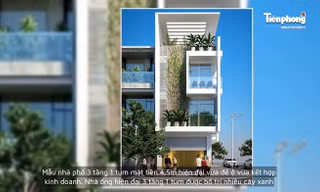 Mẫu nhà phố 3 tầng 1 tum độc đáo, xu hướng 'bùng nổ' trong năm 2019