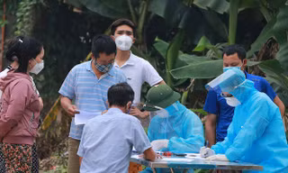 Thôn Hạ Lôi, Mê Linh, Hà Nội hiện đang thực hiện cách ly do có các ca mắc COVID-19