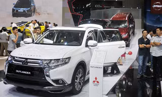 Mẫu xe Mitsubishi Outlander Sport được trưng bày tại Triển lãm ô tô Việt Nam 2017 vừa qua