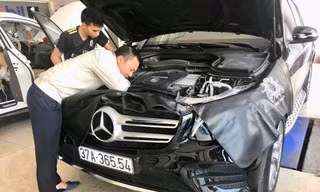 Khách hàng ở Nghệ An đưa xe đi kiểm tra vi sai cầu trước