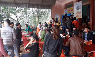 hình ảnh tại gia đình Bùi Tiến Dũng vào sáng ngày 27/1. Ảnh: Phạm Nhài