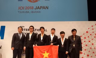 4/4 học sinh của Việt Nam đều đoạt Huy chương Olympic Tin học quốc tế