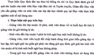 Trường Báo đưa ra nội quy ‘rắn’ với giảng viên, sinh viên