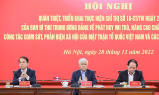 Giám sát việc tu dưỡng, rèn luyện đạo đức của cán bộ chủ chốt