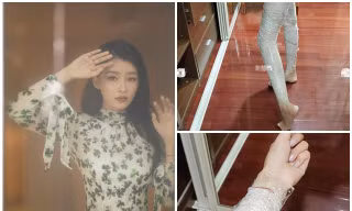 “Nữ thần ngôn tình” khiến fan ngỡ ngàng trước cách bọc nilon làm chân thon tay mảnh