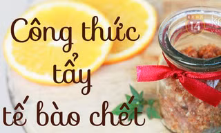 Tẩy tế bào chết dễ dàng với công thức từ vỏ cam