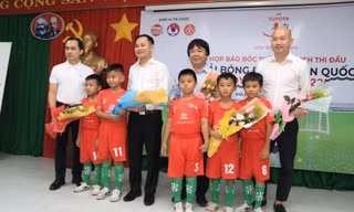 16 đội bóng tham dự Giải bóng đá U9 toàn quốc Toyota 2022 