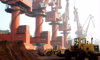 Một mỏ khai thác đất hiếm ở tỉnh Giang Tô, Trung Quốc. (Ảnh: Reuters)